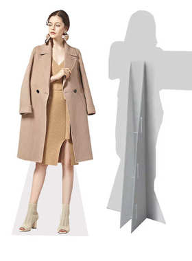 纸板人像展示展架 standee 活动促销广告牌 商场超市纸质人形立牌