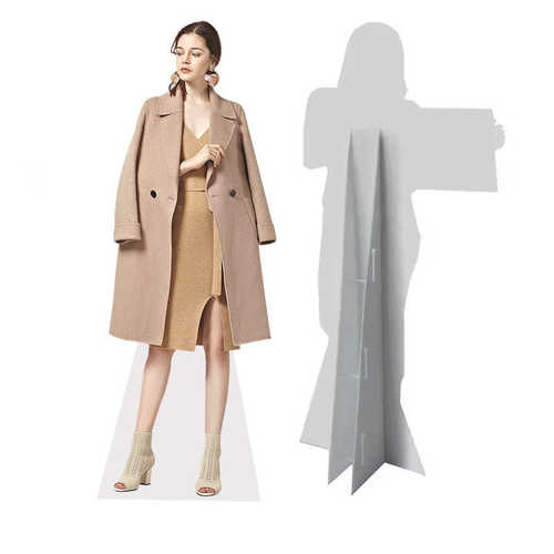活动超市牌立促销 纸质纸板人像  商场人形广告牌展示展架standee