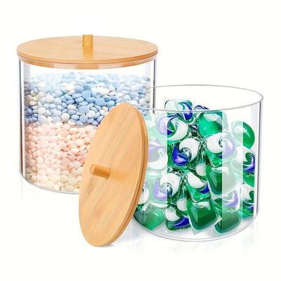 1/2Pack 36oz Laundry Detergent Pods Container For Organizing