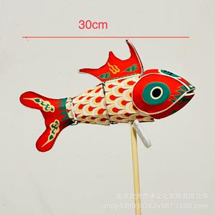 传统鱼灯非遗鱼灯成品手摄QYM工传统灯舞笼影手持鱼灯笼