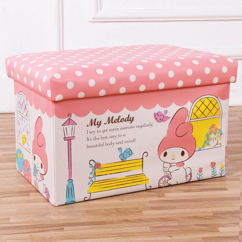 卡通大号加厚可坐人皮革长方形汽车收纳凳可折叠收纳箱换鞋凳子