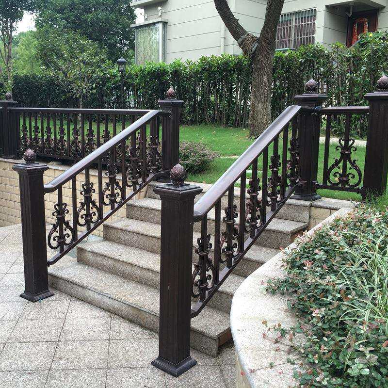博盾铝合金护栏 别墅庭院栅栏铝艺围墙栏杆 欧式室外新款围栏工厂