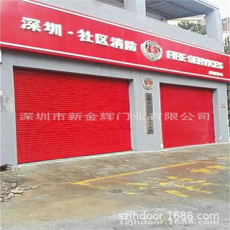 深圳双轨布质卷帘门钢制双层硬质蓝色防火卷帘门免费设计上门安装