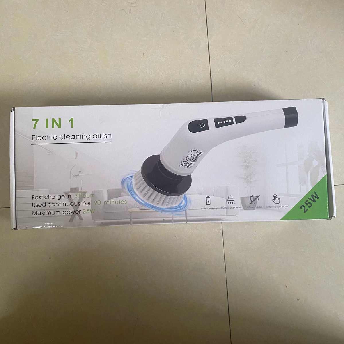 新款家用厨房浴室玻璃长短可两用刷手持强力电动多功能清洁刷