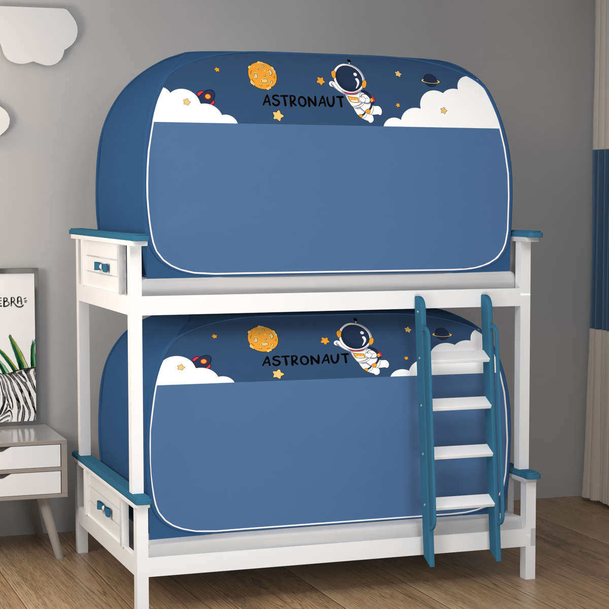 免安装宿舍学生0.9米蒙古包遮光窗帘蚊帐尾侧门上下铺1.0三开通用