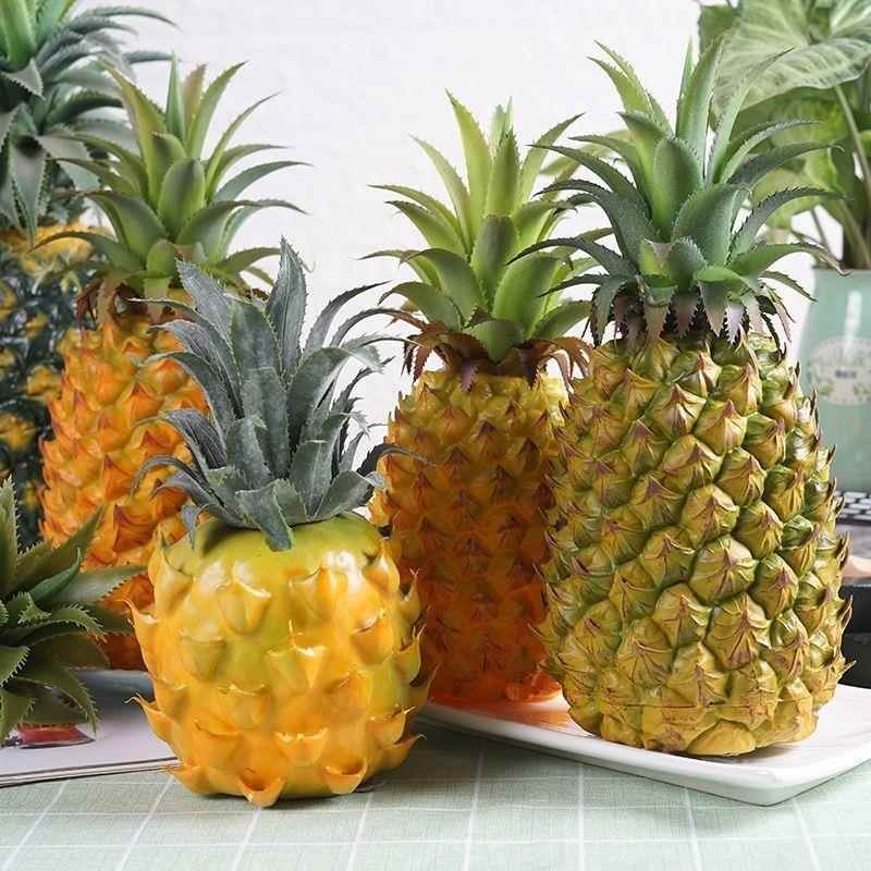 精品仿真水果假菠萝模型装饰客厅摆设凤梨拍照道具塑胶幼儿园教具