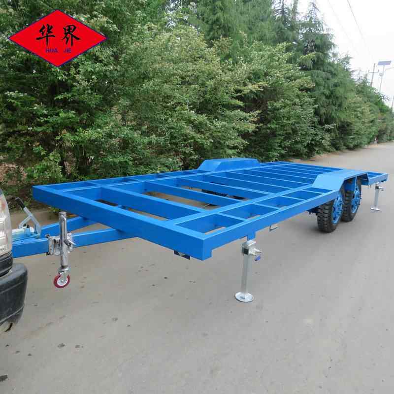 厂家6吨坚固房车底盘牵引拖挂式房车底盘露营旅居房车托盘