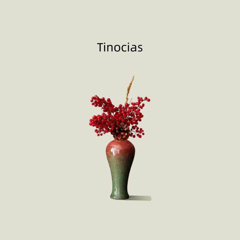 tinocias陶瓷摆件花瓶中式干花插花花器桌面客厅插花高级感装饰4
