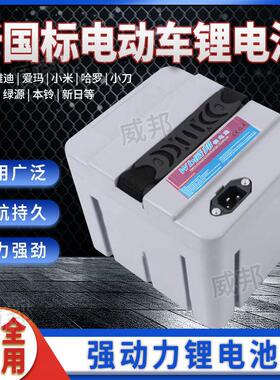 新国标国标电动车原装锂电池通用大容量电池48v20AH/16ah