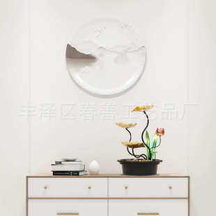 饰品 客厅招财流水摆件喷泉循环水室内办公室桌面简约流水摆件装