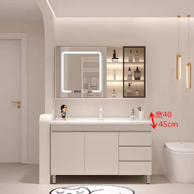 鹏音伴落地式浴室 柜 超窄40公分宽厘米洗漱台45cm洗脸盆 柜 组合400卫浴 柜摆件饰品
