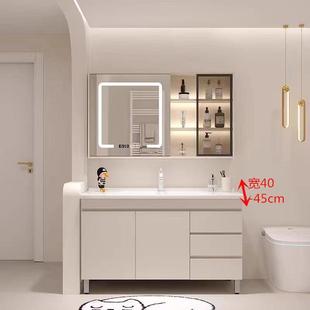 鹏音落地式浴室柜超窄40公分宽厘米洗漱台45cm洗脸盆柜组合400卫浴柜