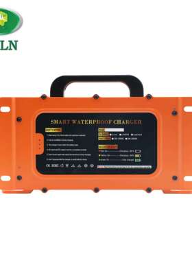 YXLN 48V大圆头充电器 橙色防水铅酸电池充电器48V15A