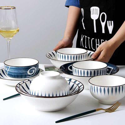 Dishes set Japanese tableware ceramic bowl plate combination