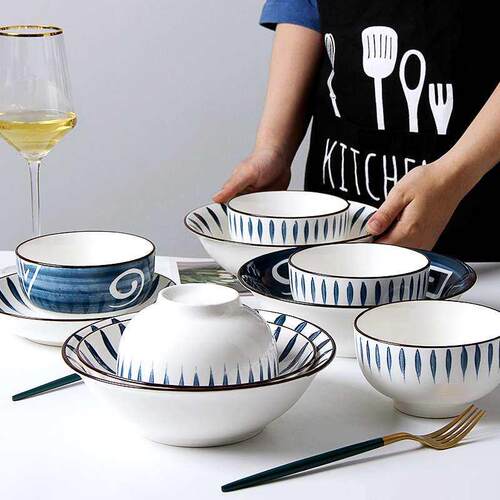 Dishes set Japanese tableware ceramic bowl plate combination