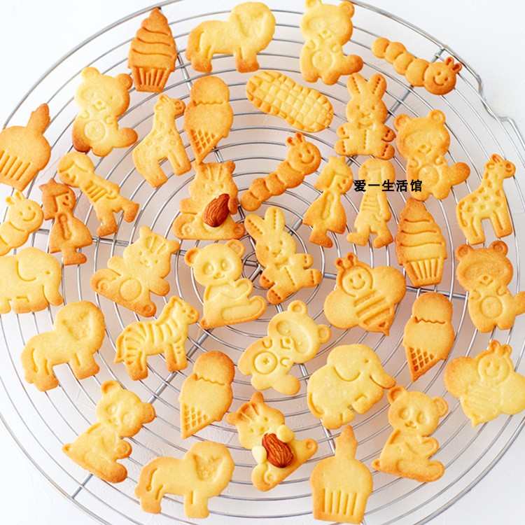Titibear3D立体卡通动物圣诞节万圣节儿童节饼干模具弹簧按压式模