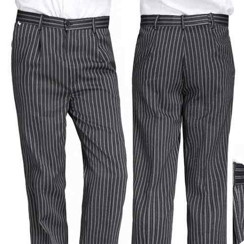 高档厨师裤子厨房工黑作裤女宽磨松耐春男秋色酒店餐厅厨师工作服