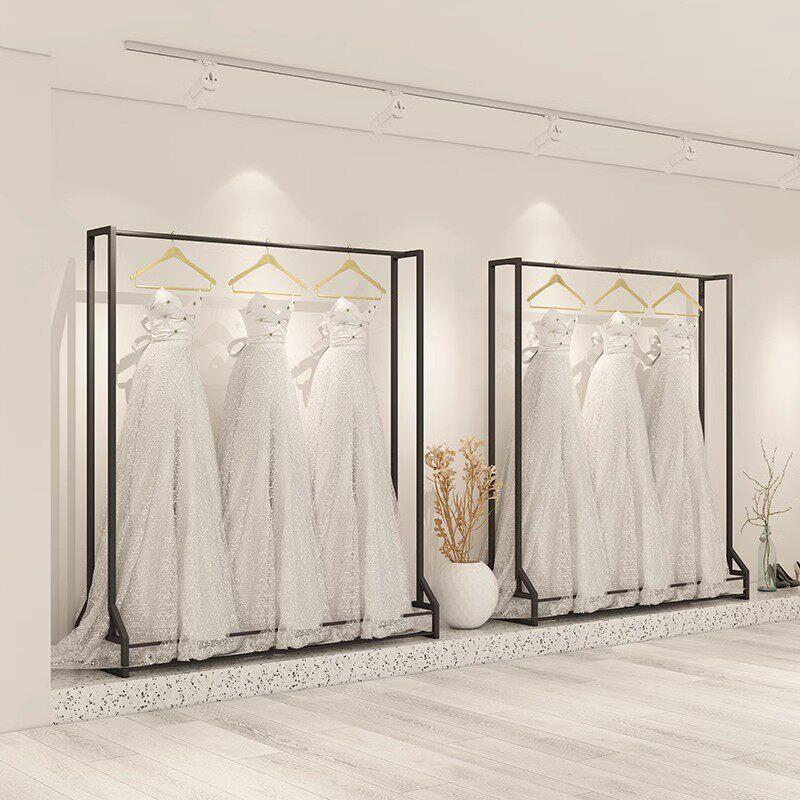 婚纱架子高档展示架黑色秀禾服衣架婚纱店影楼衣架工作室旗袍架子