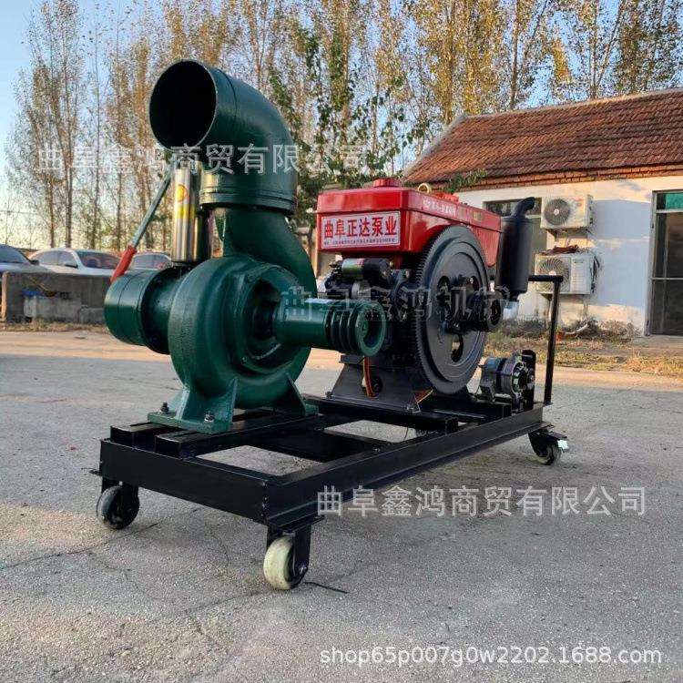 8寸离心泵 万向轮推车移动方便 超大排量抗洪神器抽水泵