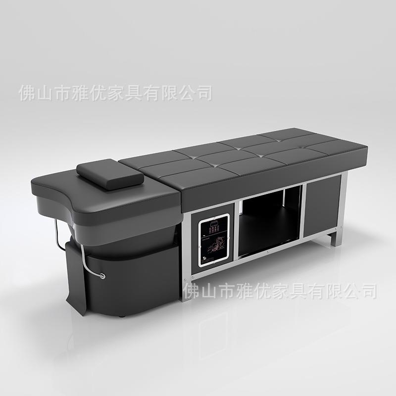 外贸省体积拆卸洗头床发廊理发店专用推拿按摩床水循环熏蒸头疗床