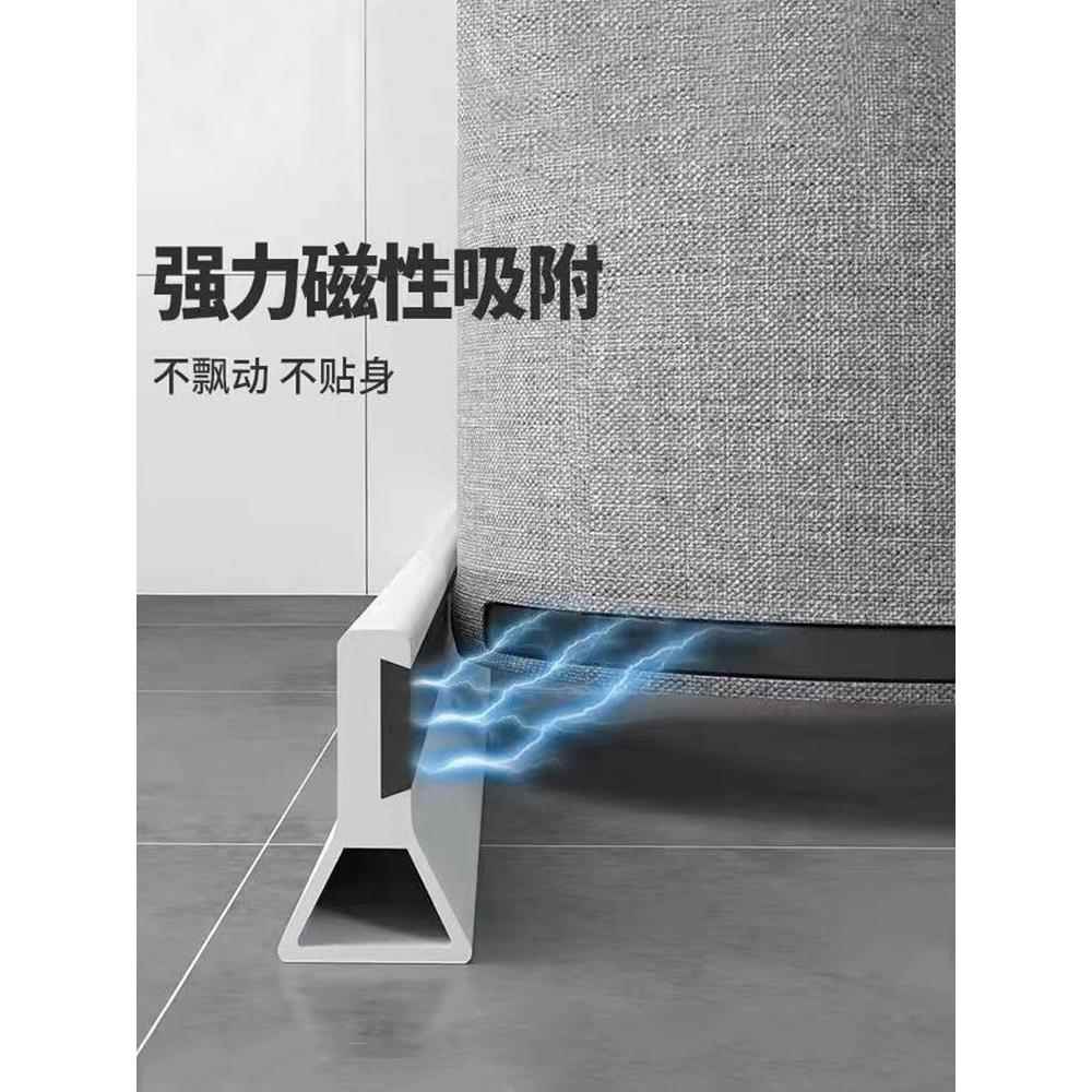 无冲帘套装孔浴室加厚浴弯杆lKKM型隔断浴浴室淋篷布干湿分离
