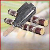 加重甘蔗刀菠萝刀商用切甘蔗刨皮刀不锈钢打皮刮皮削皮器 老式 包邮