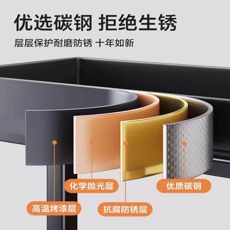 小厨多功能房置架收纳架调料架台面落地ZWJ11多层窄厨架房用品储