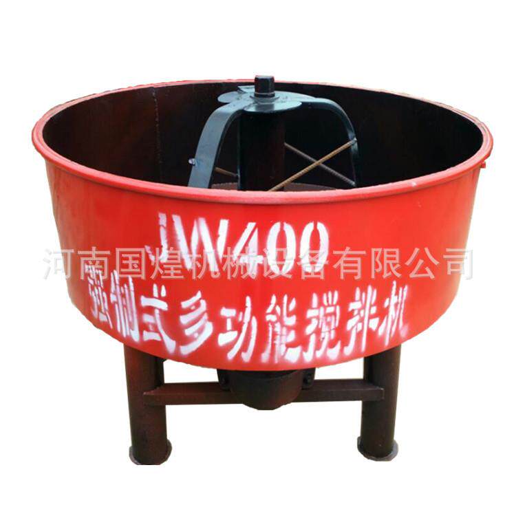 工地用混凝土立式平口搅拌机jw500型移动柴油机带动平口搅拌机