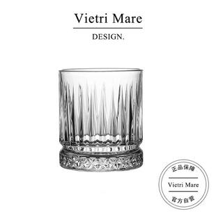 Vietri Mare玻璃杯美式下午茶竖条纹咖啡杯拿铁杯喝水杯子丨韦斯