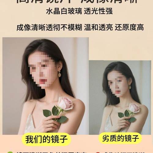 挂门贴全身镜门后镜墙自粘壁挂用室FGX卧学生宿舍挂墙穿衣试衣家