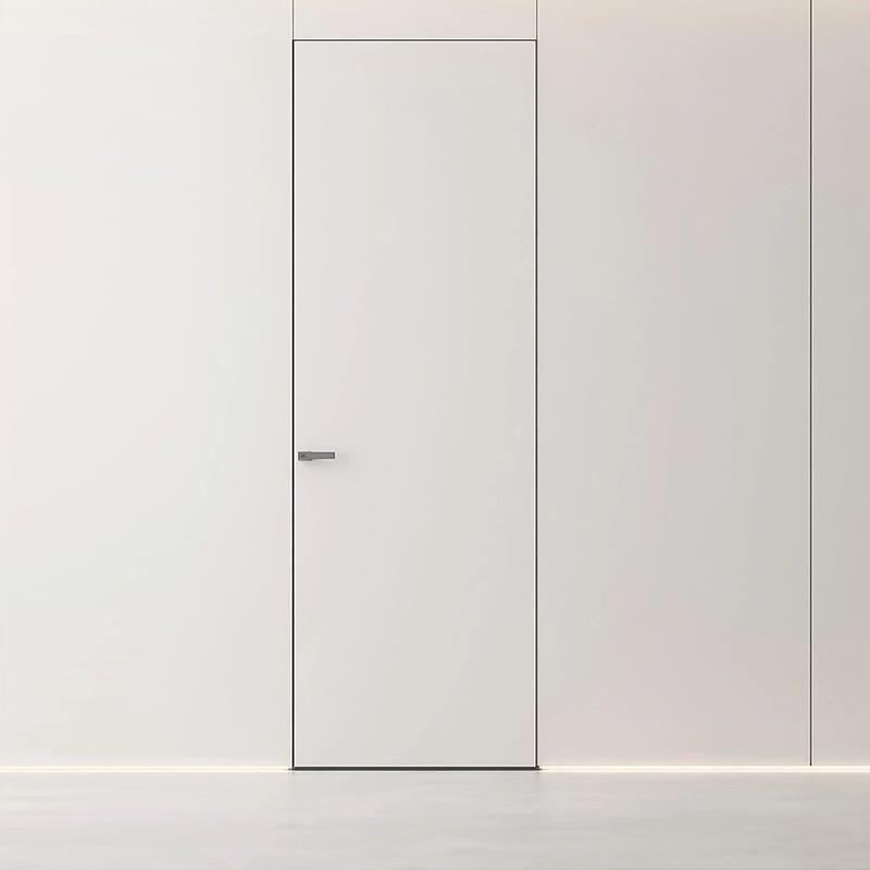 极简无框门隐形门暗门隐框铝木门实木外拉卧室一门通顶静音室内门