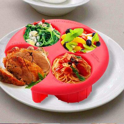 Food dispenser, food divider, food fixed plate, and food qu