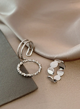 ins套装戒指复古小众个性指环