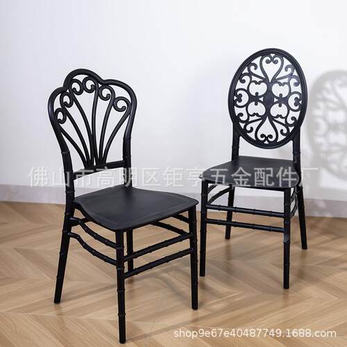 源头工厂酒店节PC1021/H婚庆宴会椅PP竹椅户外活动餐椅现代简约塑