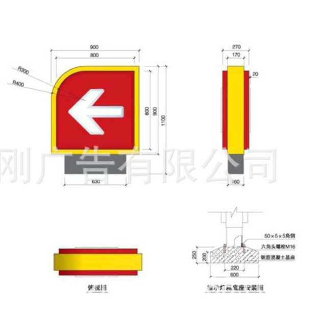 厂家供应中国石油加油站出入口指示灯箱 指示牌 进出口箭头灯箱
