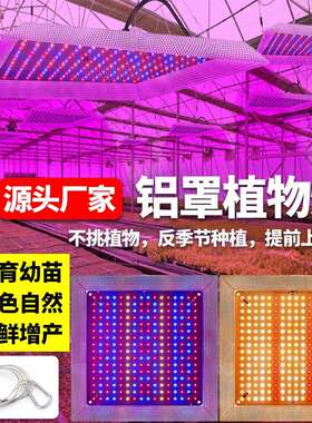量子罩板植物生长灯led反光铝薄面款补全光谱大棚植物板光灯100SH