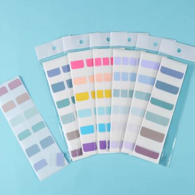 Morandi Color Index Stickers, Writable Note Stickers, Studen
