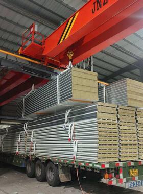 深圳厂家直销A级防火彩钢夹芯板外墙岩棉彩钢夹芯板 高强度彩钢板