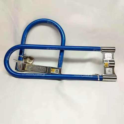 金点原子锁1393 1396摩托车锁U型电动车月牙锁加长防盗锁玻璃门锁