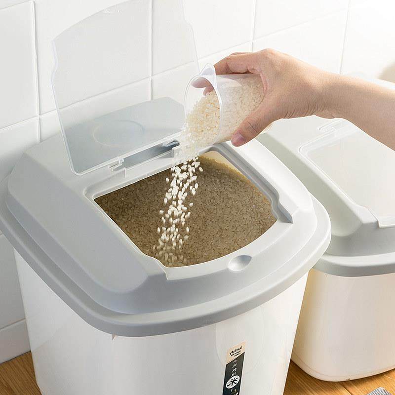 40斤装米桶家用防虫防潮密封米箱缸面 面粉储存罐五谷杂粮大米收,厨房/烹饪用具,米桶/米缸,淘宝优惠券,粉丝福利购,淘宝优惠卷