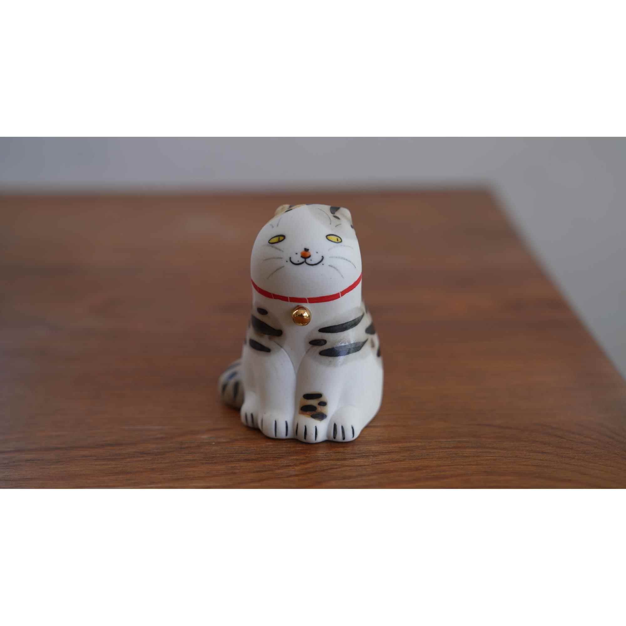 正品兔女郎 喵原宠创 猫咪 茶摆件精品家居 描金刻绘手作 陶瓷 设