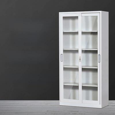 玻璃门文件柜信息柜文件凭证低柜滑动玻璃滑动门书柜铁柜储物柜