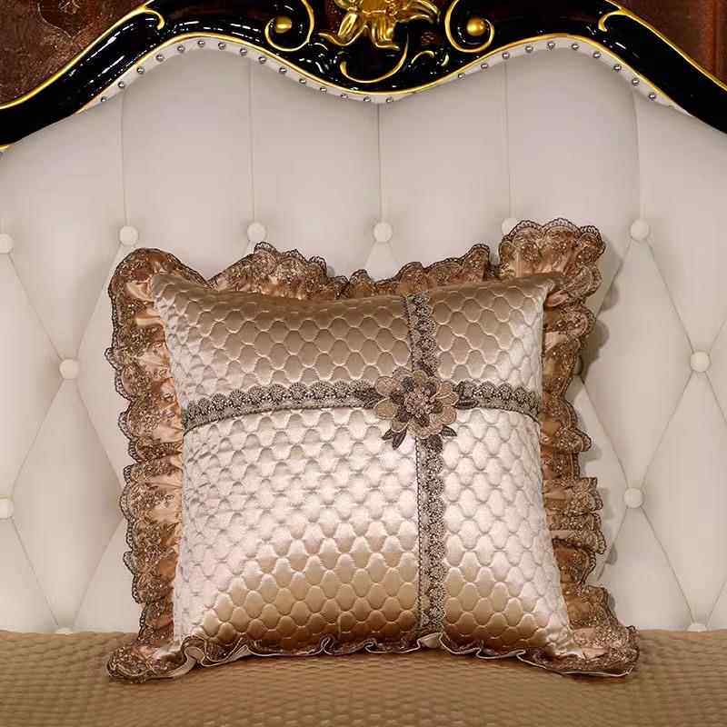 轻奢沙发靠垫正方形抱枕靠背垫罩抱枕套欧式客厅家用靠枕套不含芯