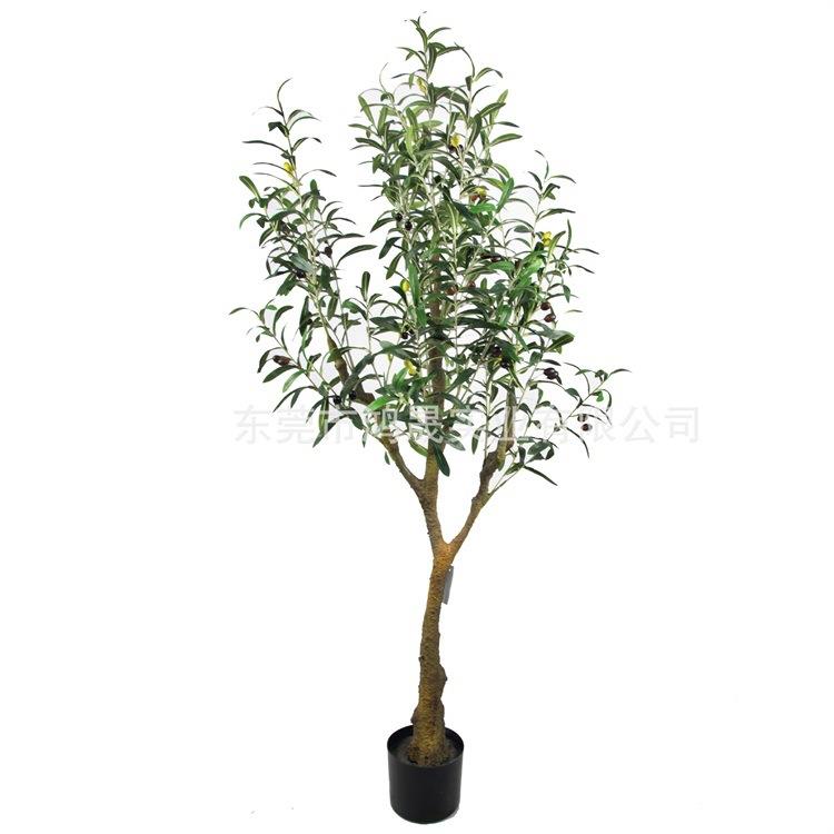 时尚酒店商场活动布景大型橄榄树仿真绿植北欧落地装饰造景植物