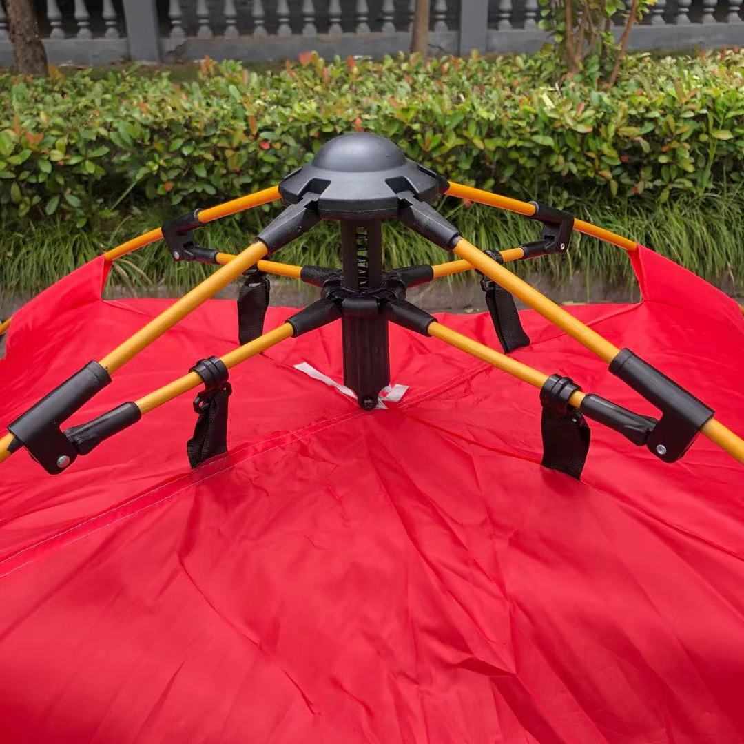 户外遮阳帐篷防晒野营双人单层自动沙滩帐篷便捷钓鱼帐沙滩帐篷