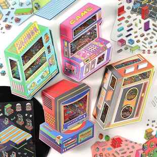 趣味贴纸 系列 infeelme复古造景贴纸 今日营业中第七弹Bigger版