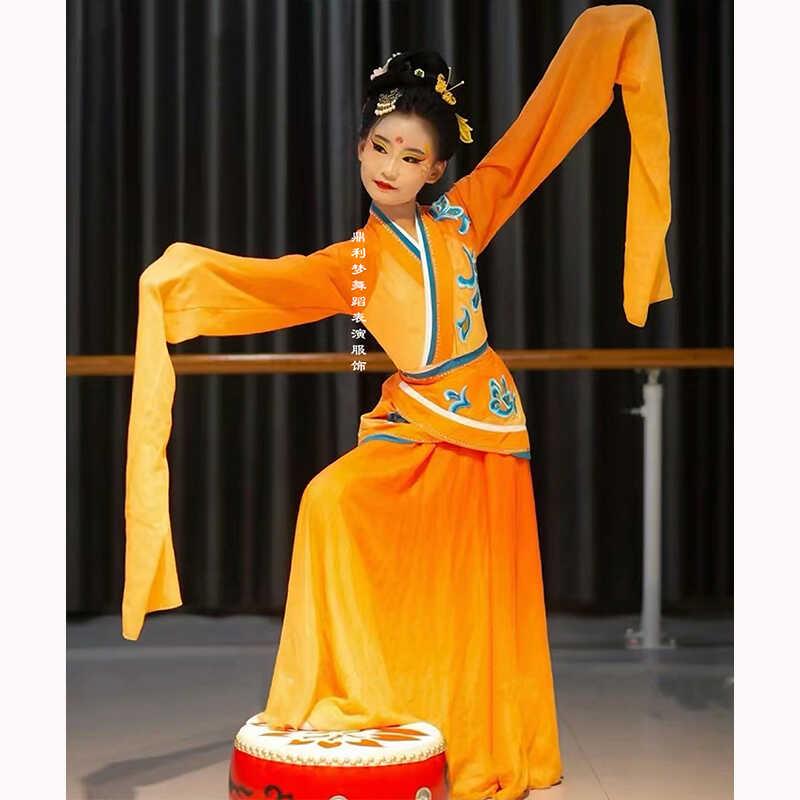 新款儿童汉唐舞蹈服古典舞女子飘逸百舞惊鸿水袖玉人中国风演出服