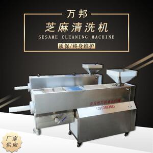全自动芝麻清洗机不锈钢芝麻淘洗去沙去石机食品芝麻清洗设备
