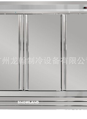 美款三大门冰柜冷柜冷藏冷冻双温保鲜柜不锈钢商用厨房冰箱