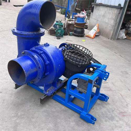 拖拉机后悬挂12寸混流泵流量980立方吸程10米工程防汛排水排